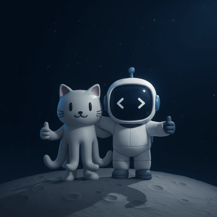 Aido and friend thumbs up